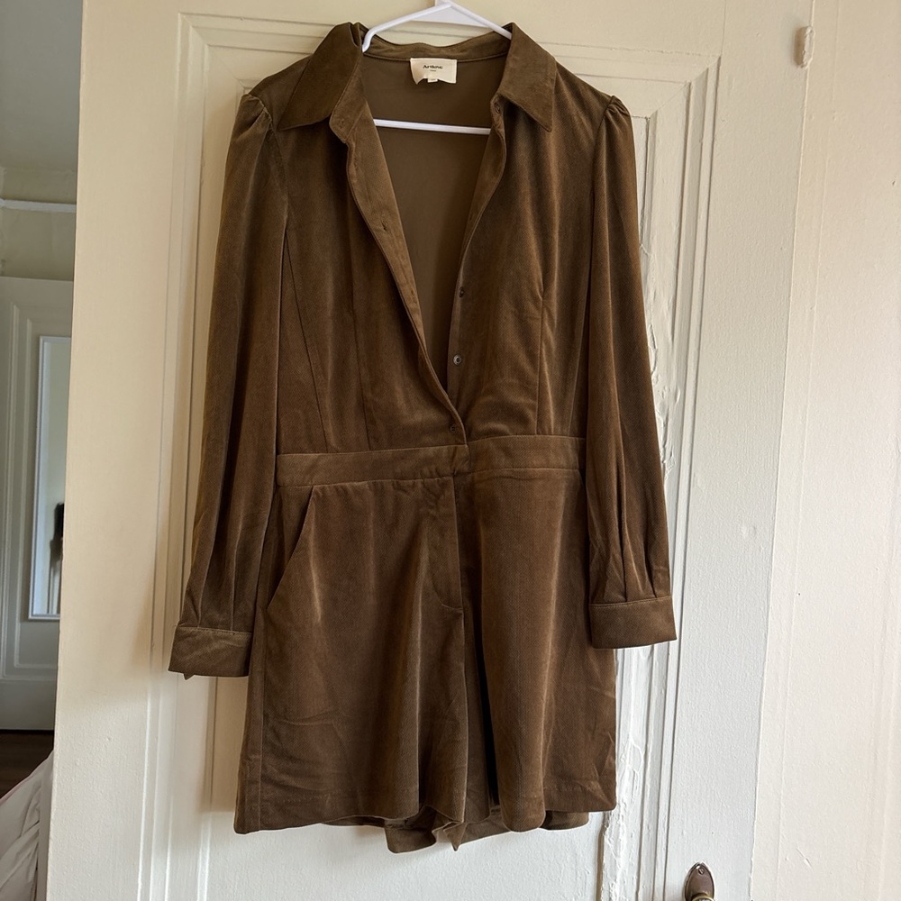 Olive jumpsuit made in France